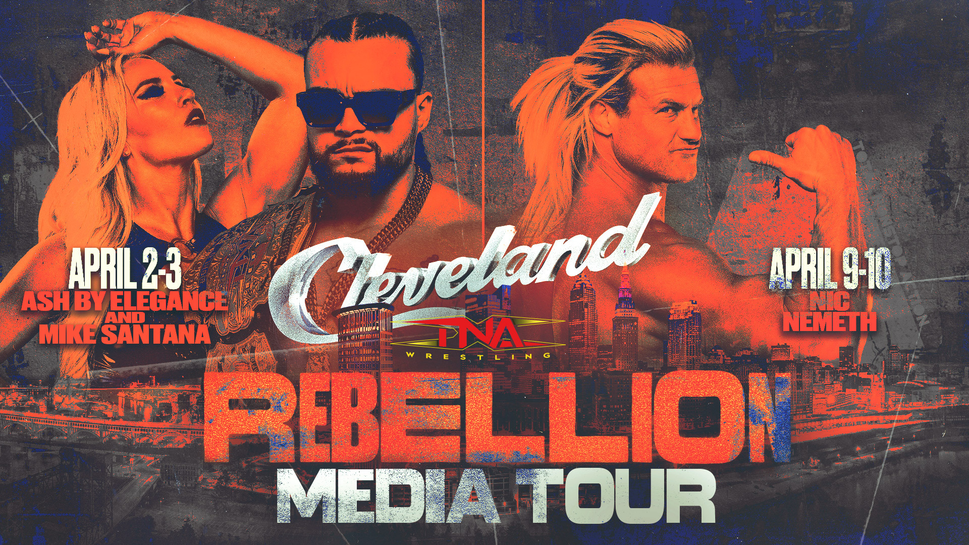 TNA Wrestling Stars Preview The Rebellion Pay-Per-View At The Wolstein Center In Cleveland