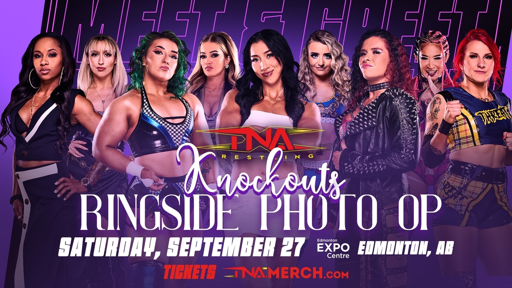 TNA Wrestling Presents Knockouts Ringside Photo-Op on September 27 in Edmonton