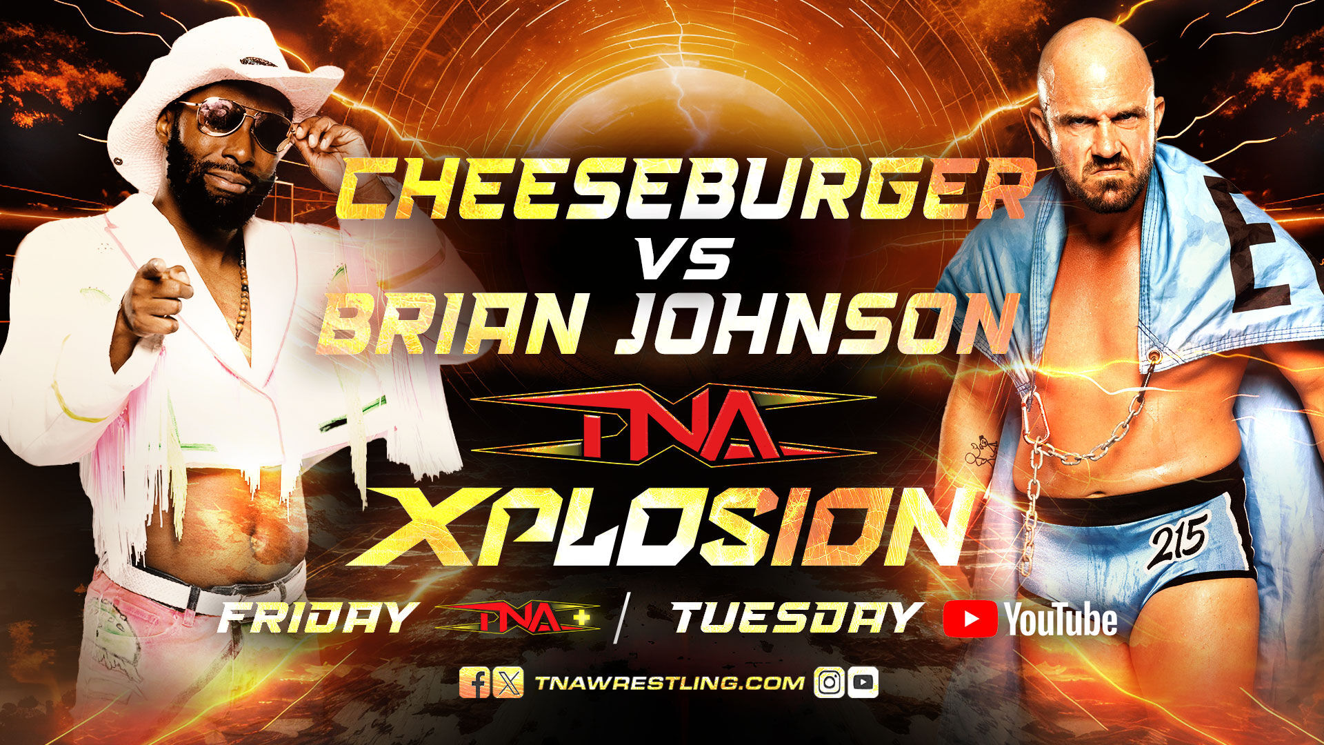 Cheeseburger Goes Head-to-Head with Brian Johnson on Xplosion