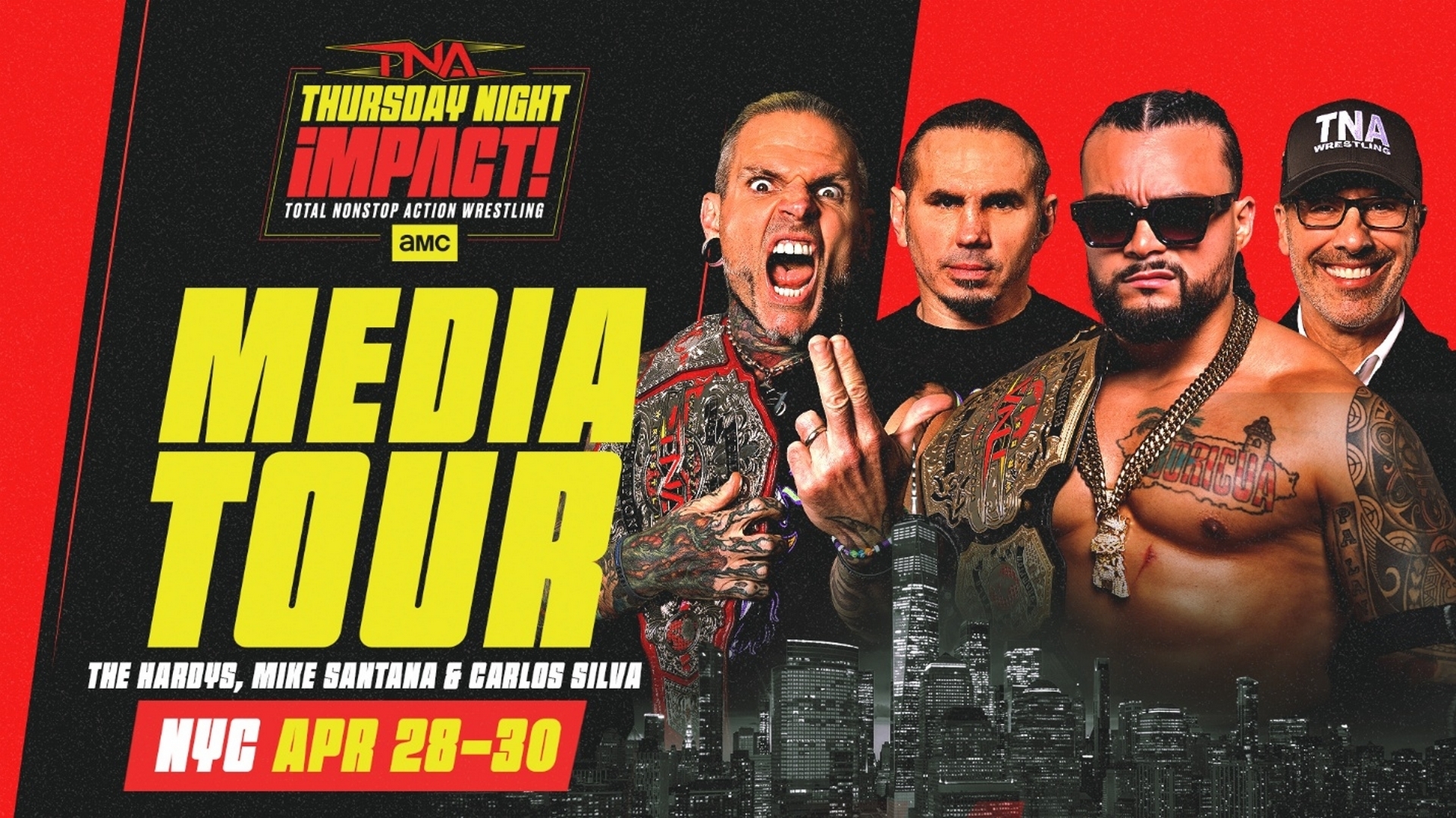 TNA Wrestling Stars Visit New York City, April 28-30