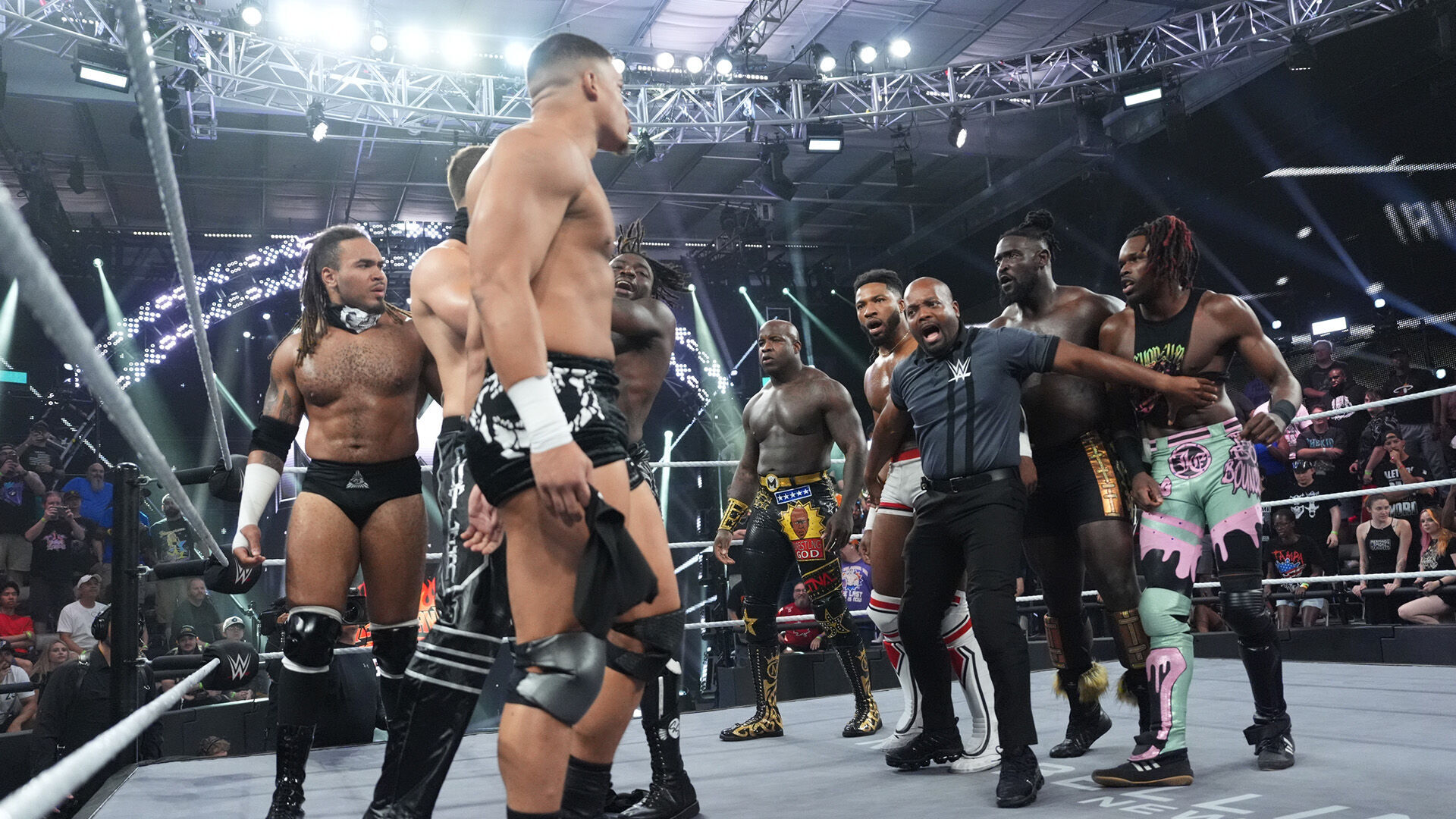 Trick Williams, Moose, Oba Femi & Je'Von Evans Fall to DarkState on WWE NXT