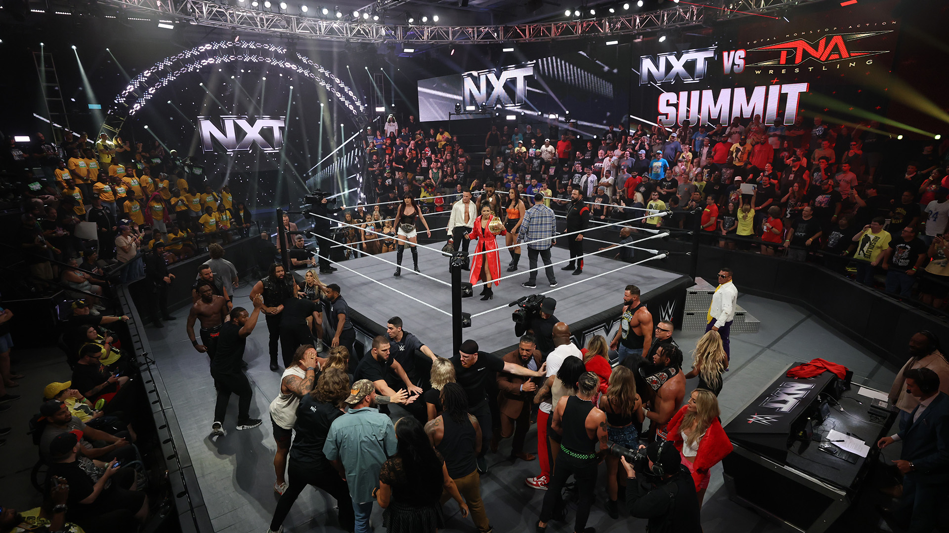 NXT vs. TNA Summit Turns to Chaos Ahead of Showdown