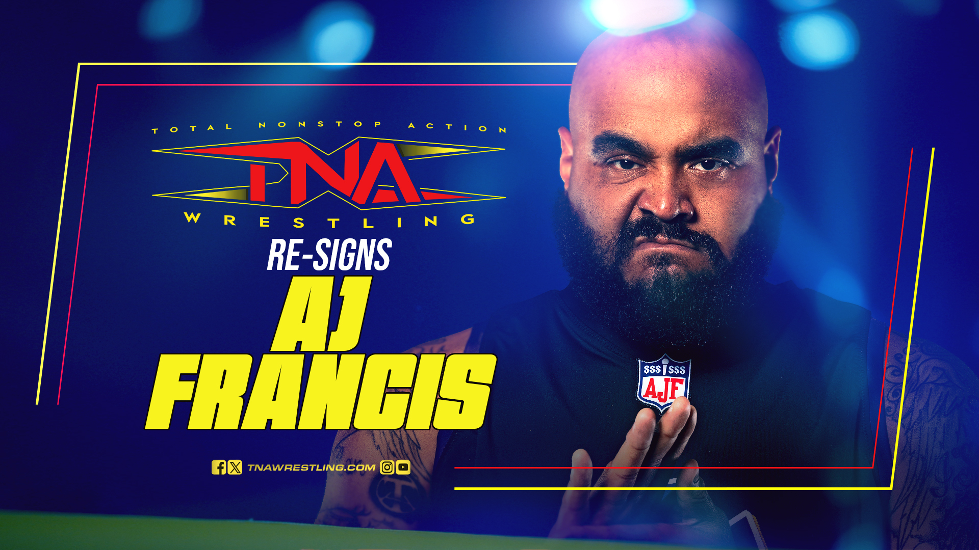 AJ Francis Re-Signs with TNA Wrestling