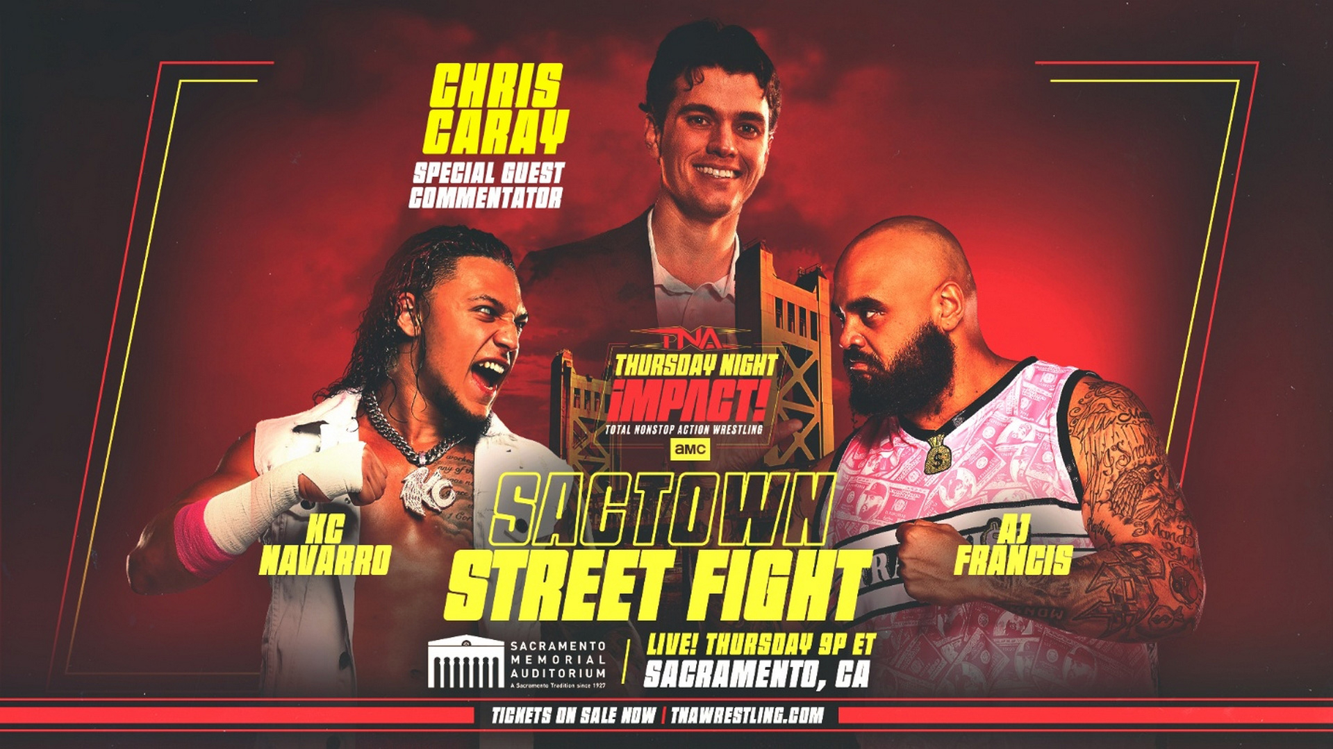 Chris Caray Joins TNA Wrestling Broadcast Team For Sactown Street Fight