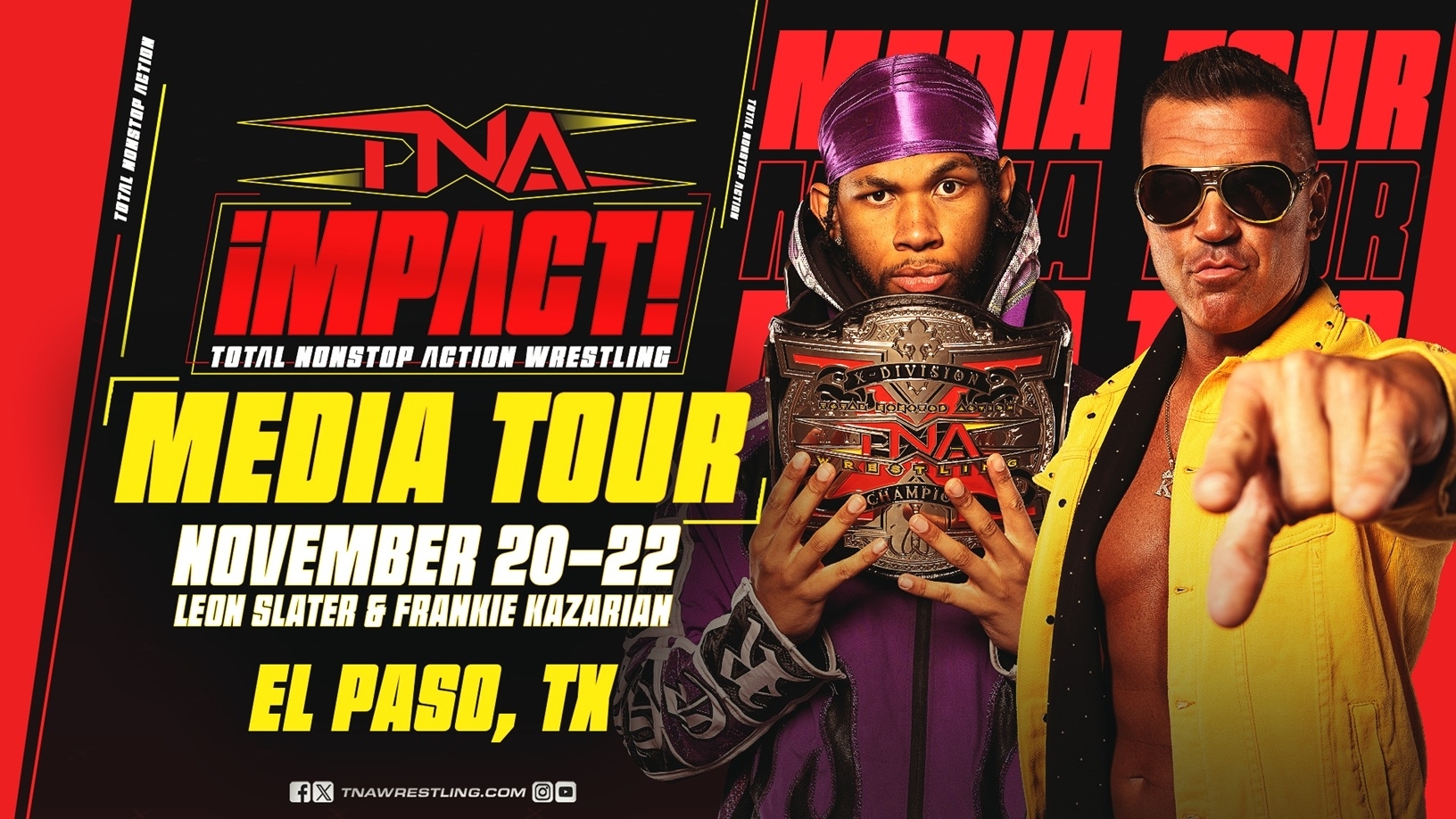 TNA Wrestling Stars Visit El Paso To Preview Three Consecutive Nights Of Action-Packed Pro Wrestling December 5-7 At The El Paso County Coliseum