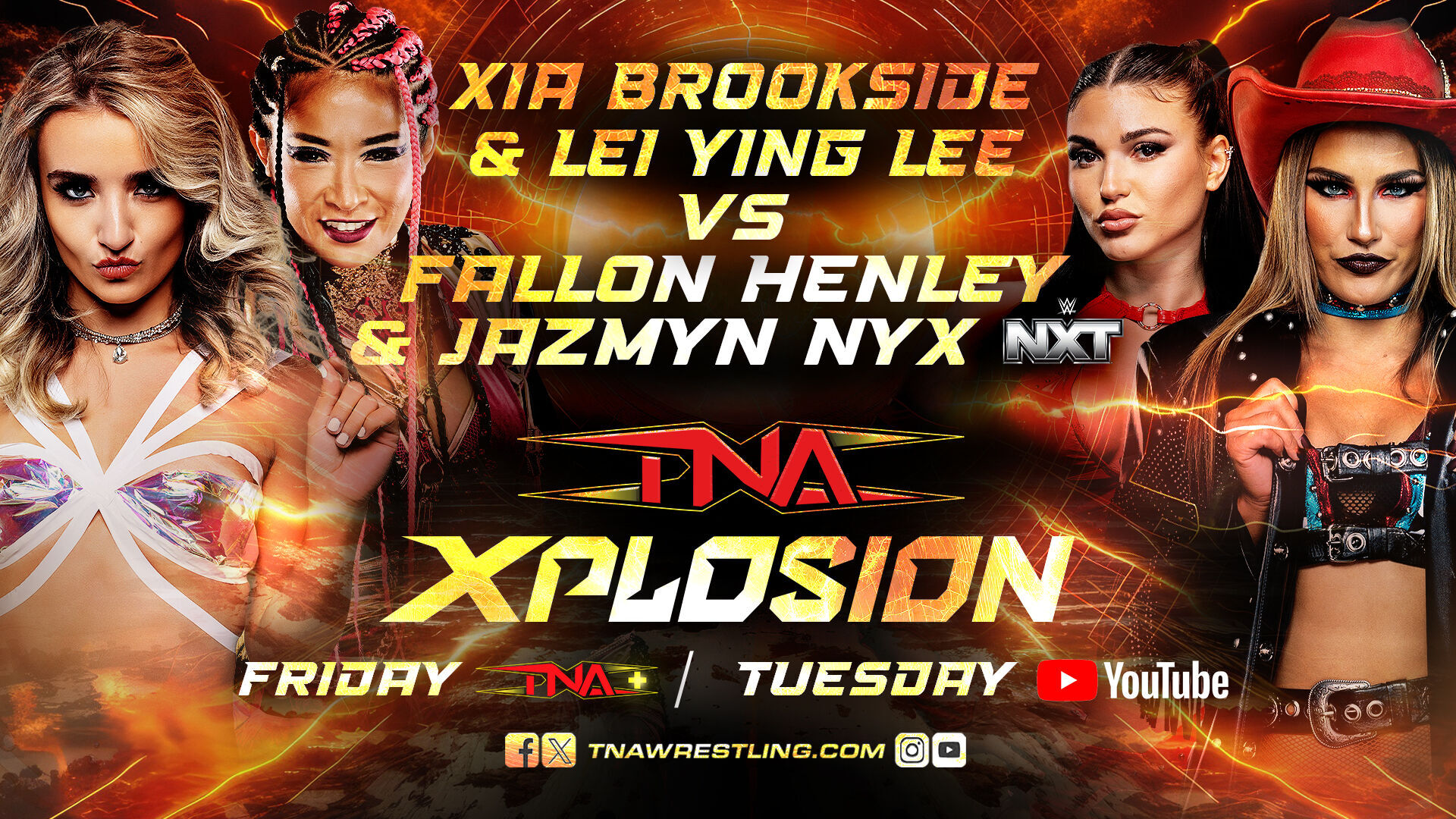 Fatal Influence’s Fallon Henley & Jazmyn Nyx Face Xia Brookside & Léi Yǐng Lee on Xplosion
