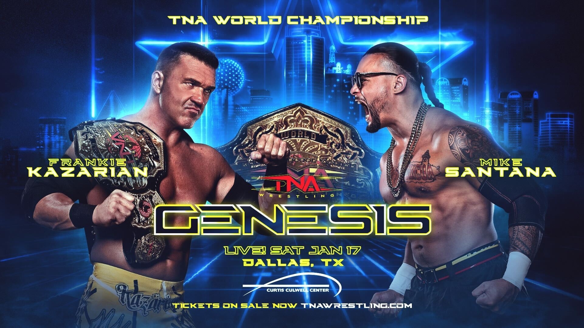 Mike Santana Vows to Reclaim the TNA World Title from Frankie Kazarian in Highly-Anticipated Rematch at Genesis
