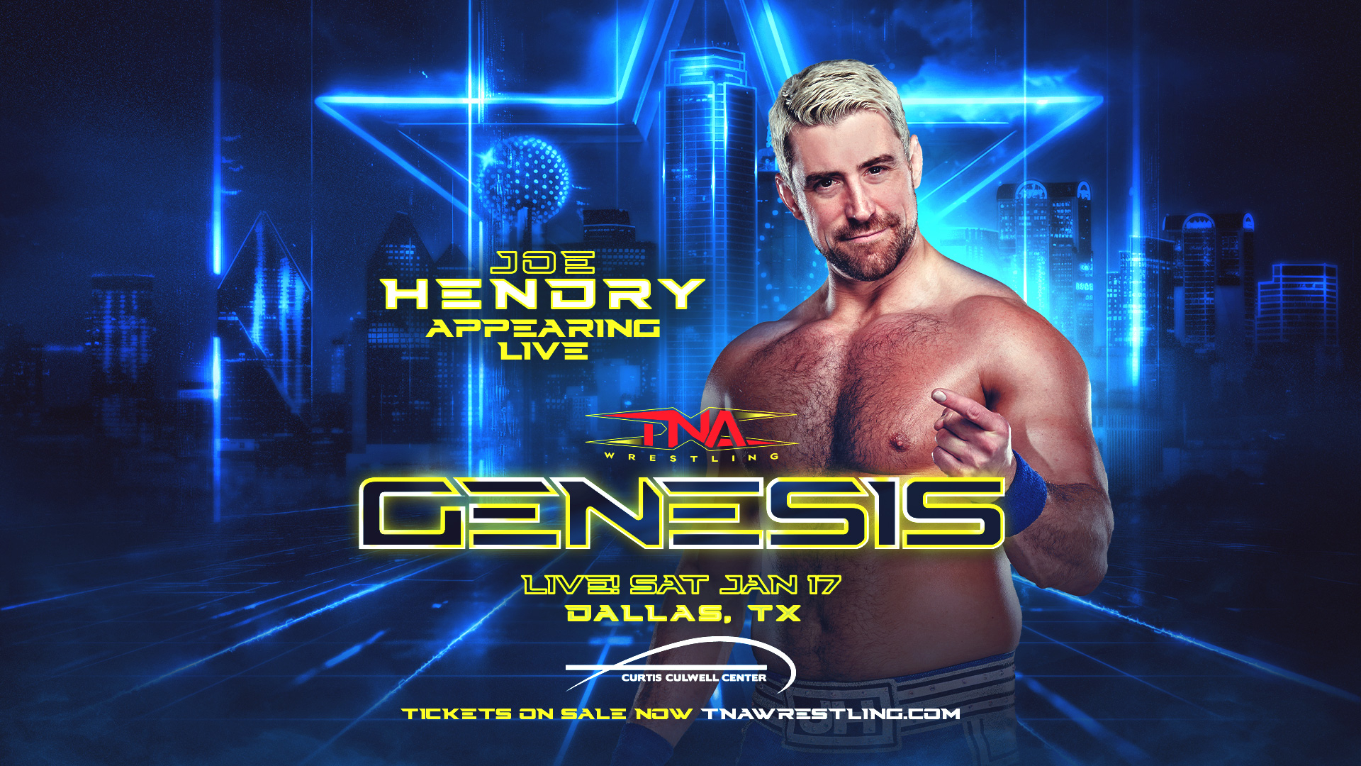 Joe Hendry Appears LIVE January 17 at TNA Genesis
