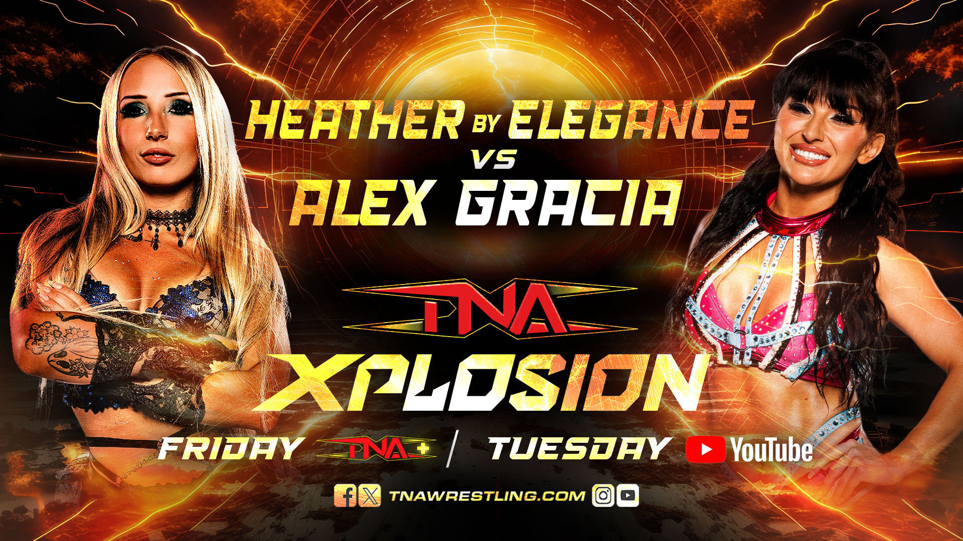 Heather by Elegance faces Alex Gracia on Xplosion!