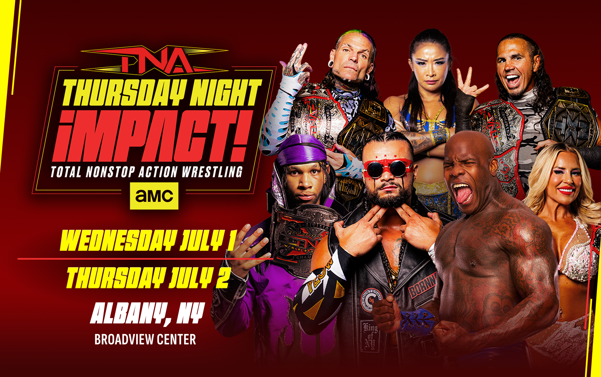 TNA Wrestling Returns To Albany, New York For Two Nights of Action
