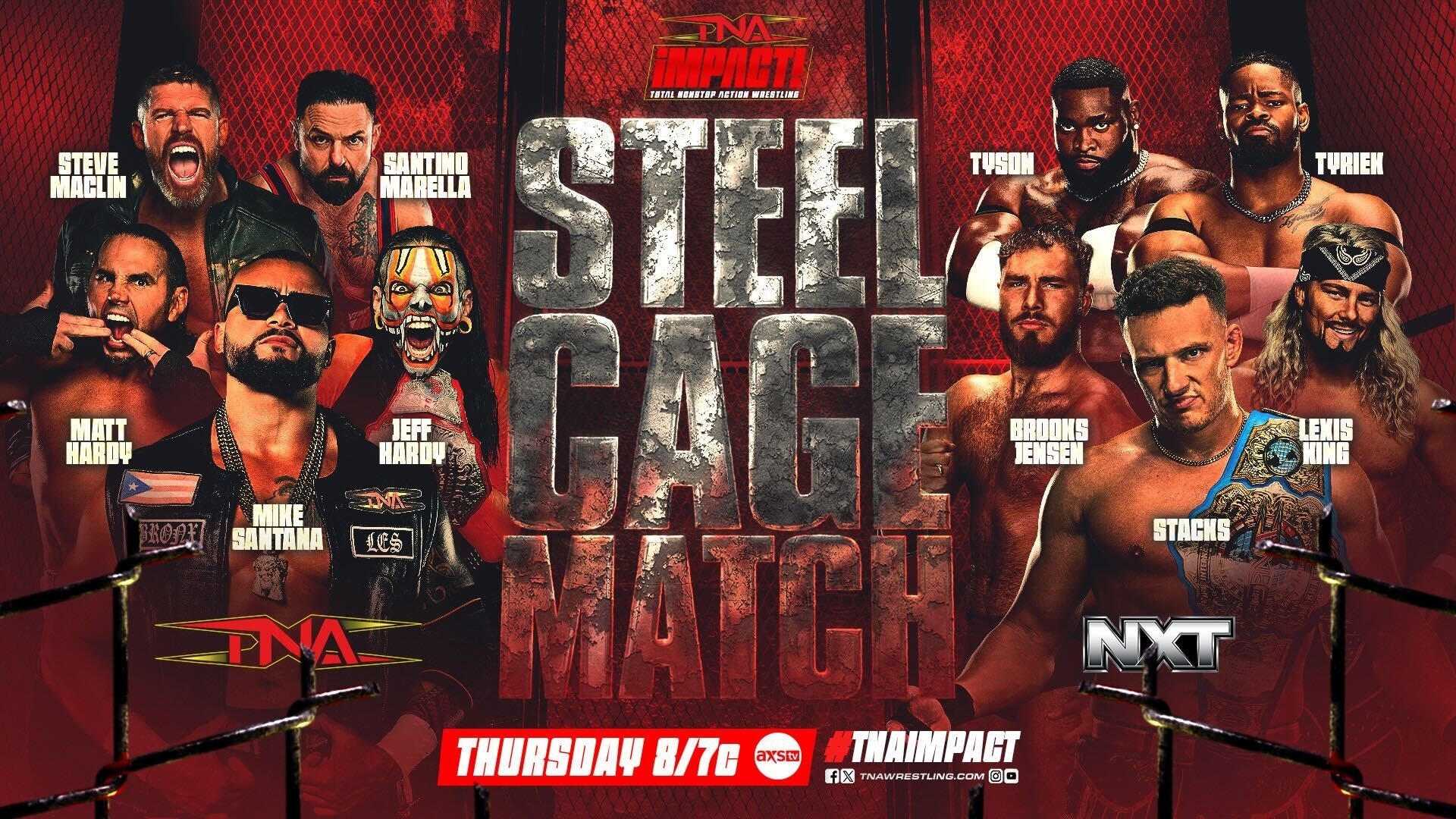 Team TNA Battles Team NXT Inside of a Steel Cage December 18 on TNA iMPACT!