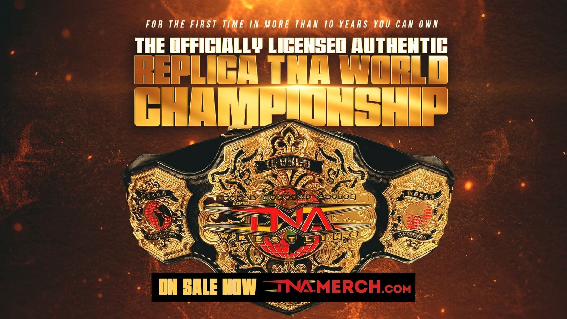 Now Available: Officially Licensed, Authentic Replica TNA World Championship Belts