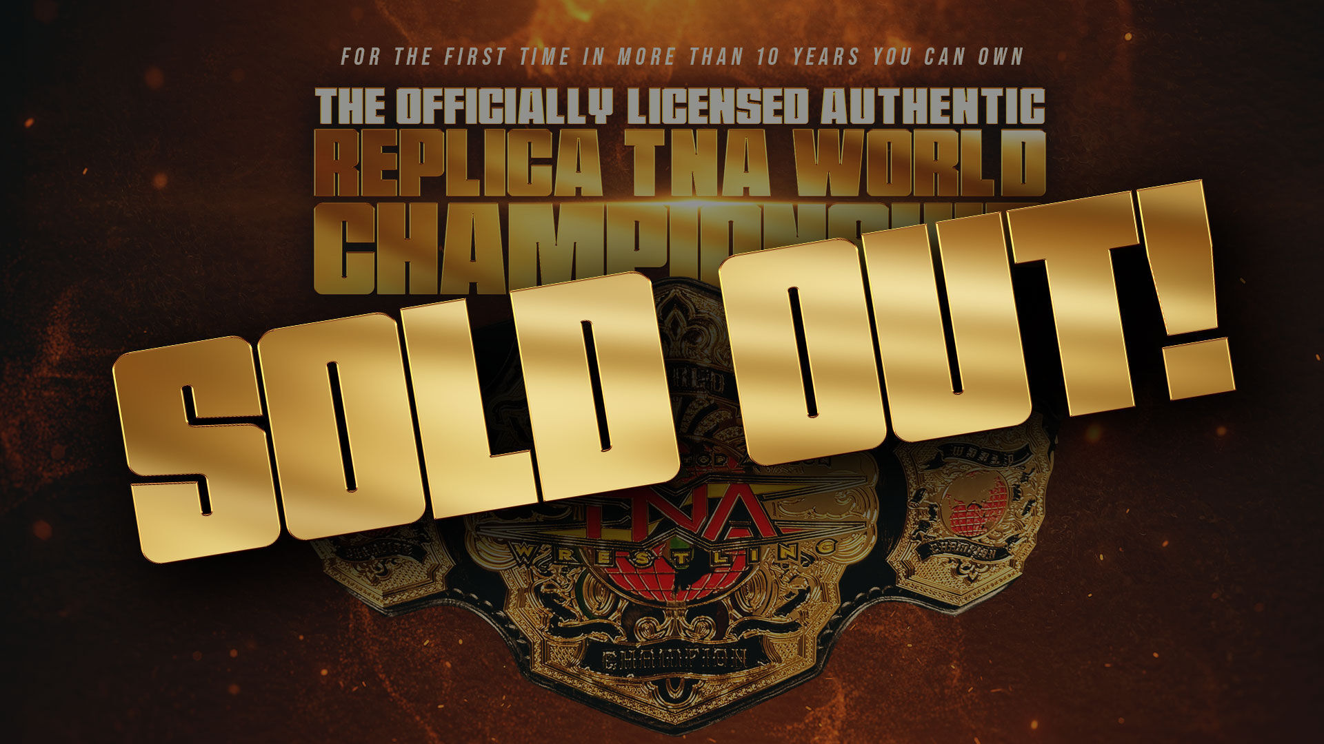 Now Available: Officially Licensed, Authentic Replica TNA World Championship Belts