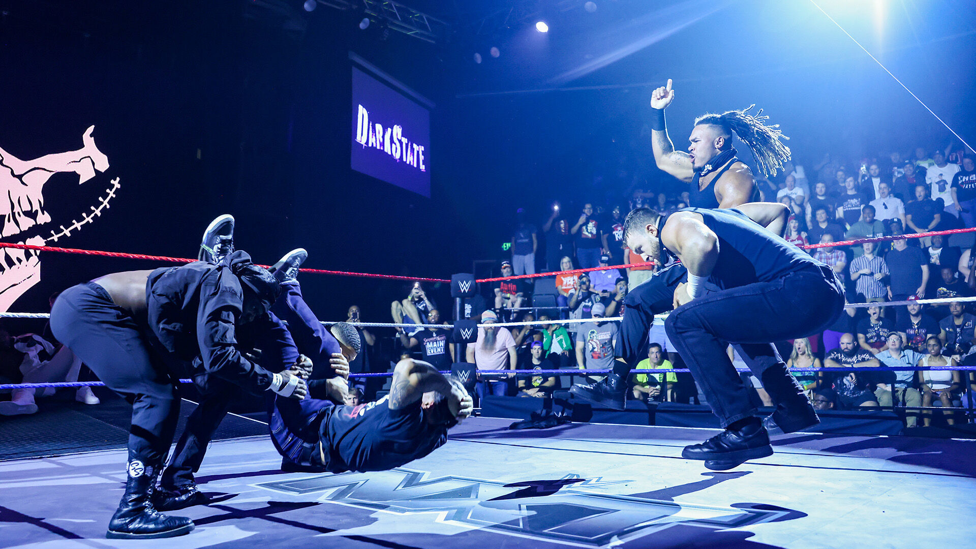 Joe Hendry & Mike Santana Attacked By NXT’s DarkState Following TNA World Title Contract Signing at WWE The Great American Bash