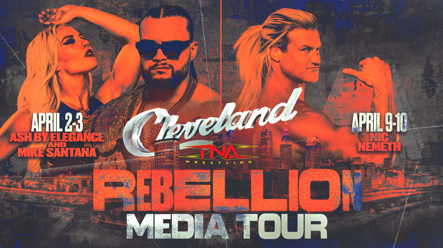 TNA Wrestling Stars Preview The Rebellion Pay-Per-View At The Wolstein Center In Cleveland