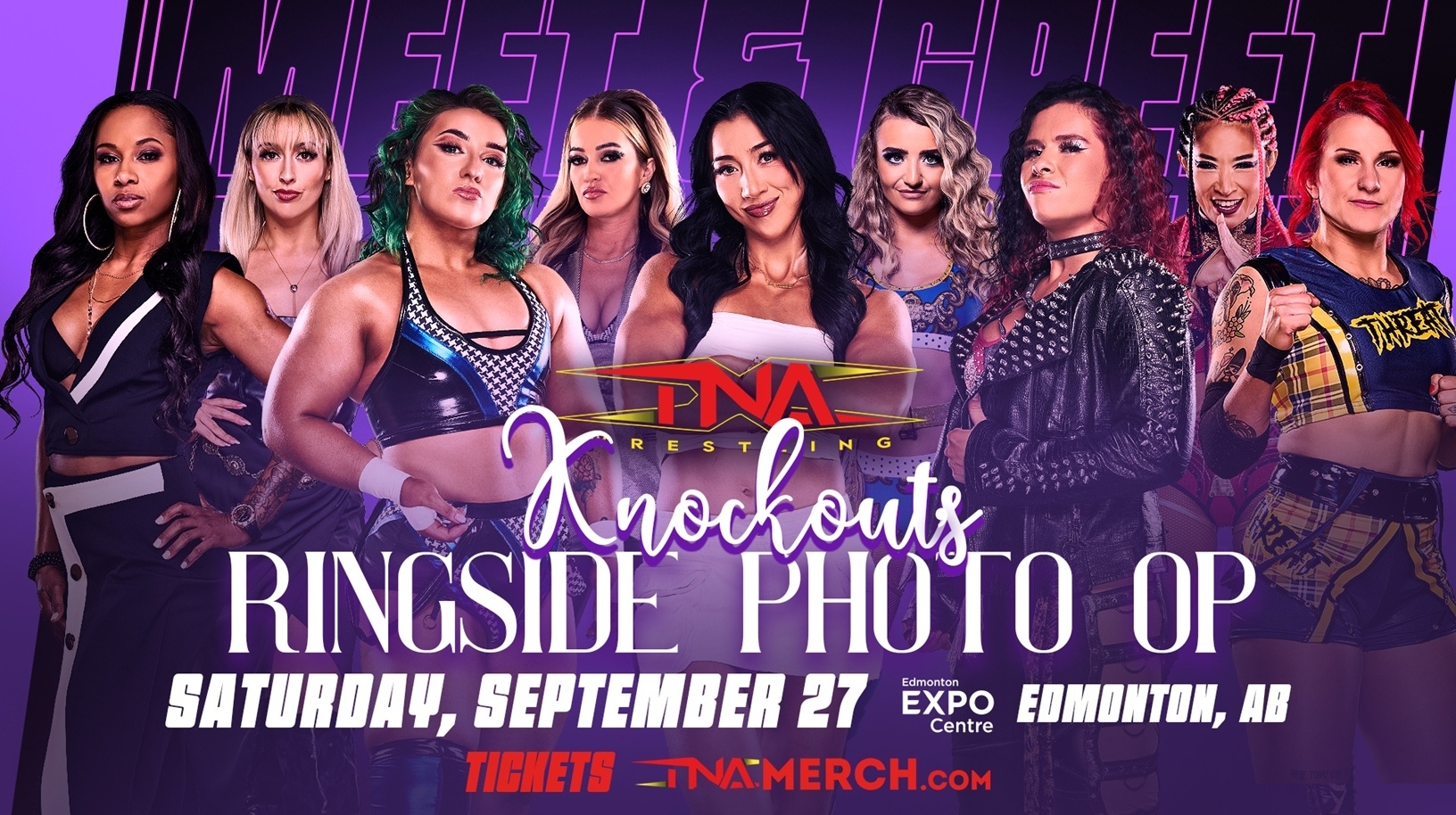 TNA Wrestling Presents Knockouts Ringside Photo-Op on September 27 in Edmonton