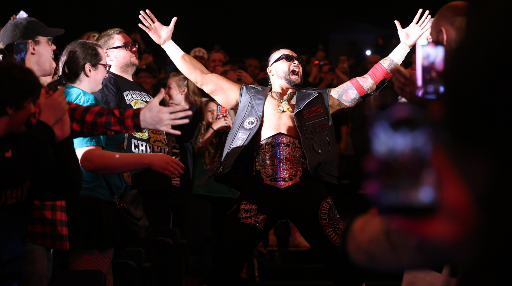 TNA World Champion Mike Santana and OTM takedown DarkState on NXT!