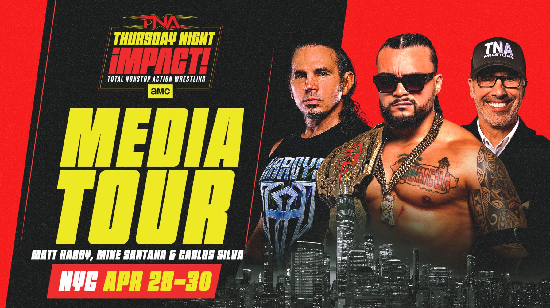 TNA Wrestling Stars Visit New York City, April 28-30