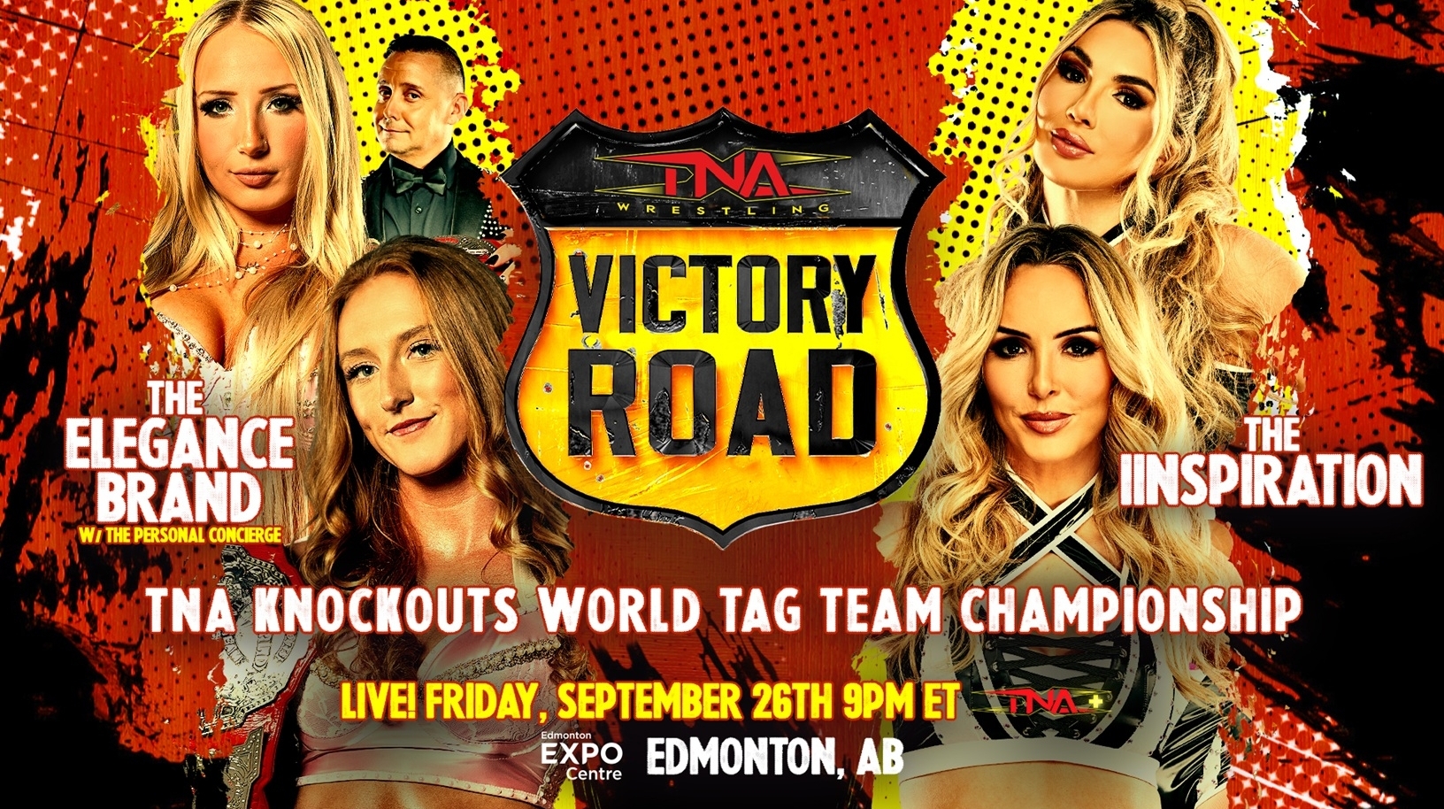 The Elegance Brand Defend the Knockouts World Tag Team Titles Against The IInspiration at Victory Road