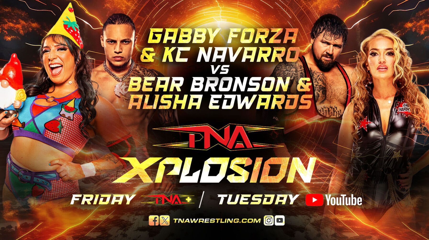Gabby Forza and KC Navarro Team Up to Take on Bear Bronson and Alisha Edwards on Xplosion