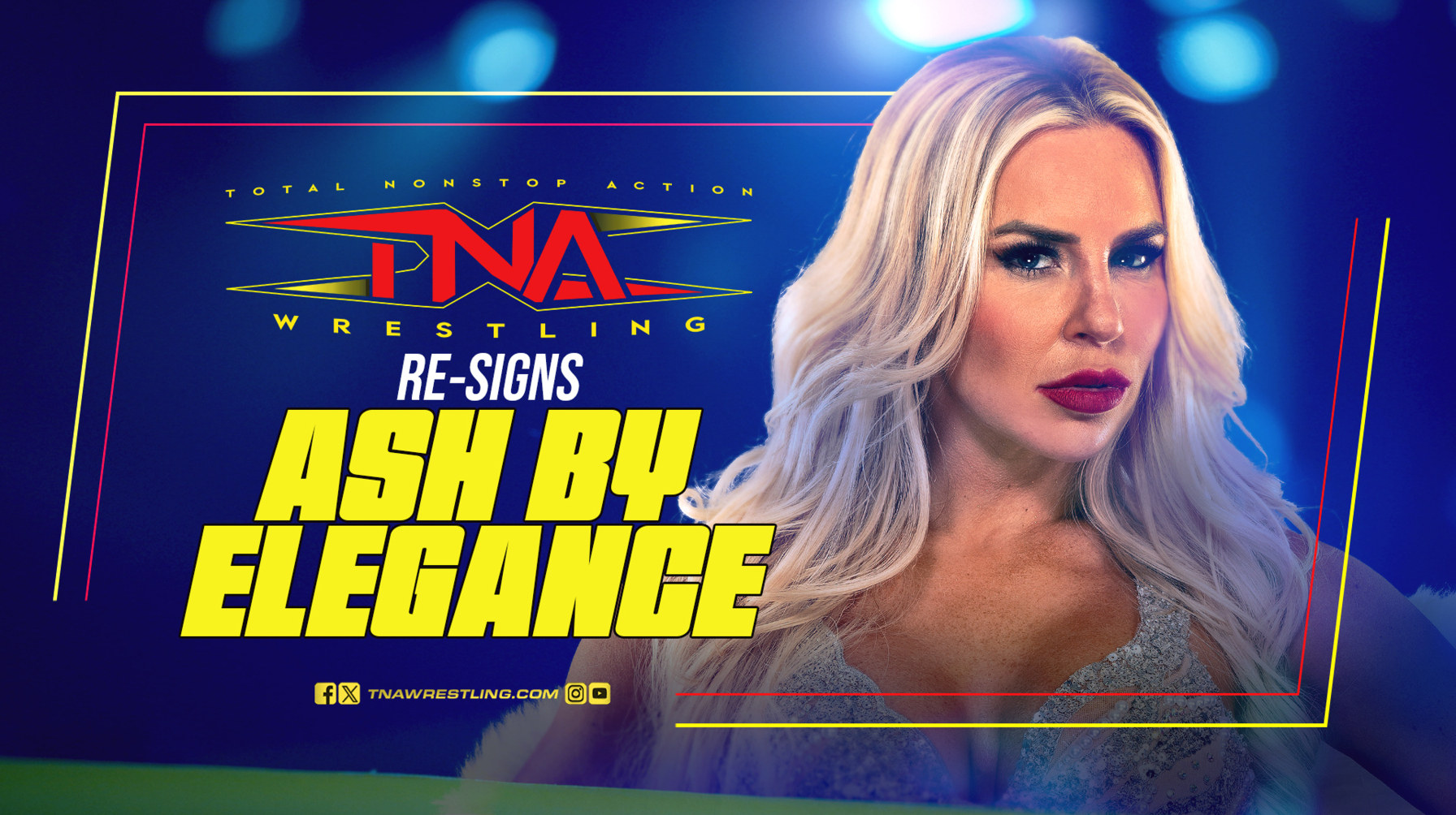 TNA Wrestling Re-Signs Ash by Elegance