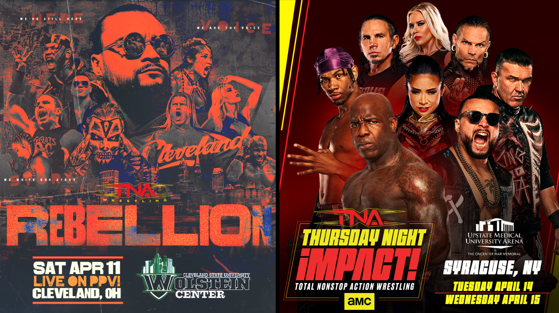 TNA Wrestling Live Events In Cleveland, Ohio & Syracuse, New York – Pre-Sale Starts Now