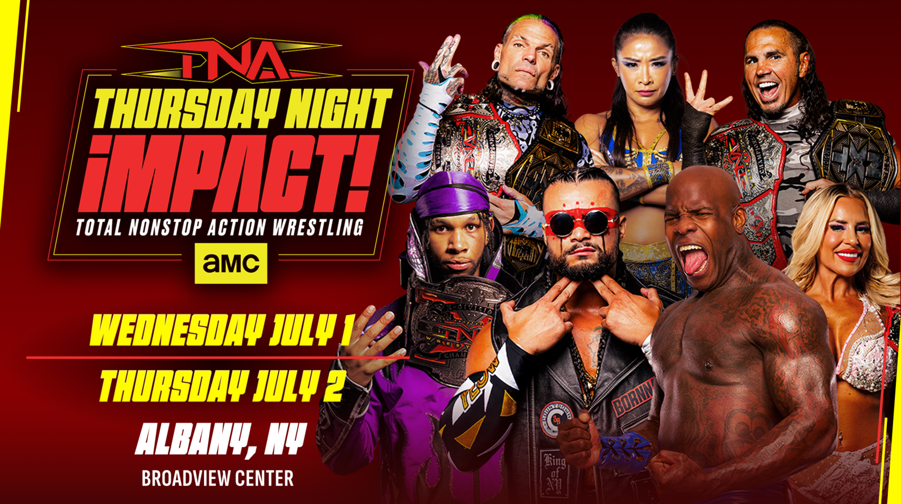 TNA Wrestling Returns To Albany, New York For Two Nights of Action