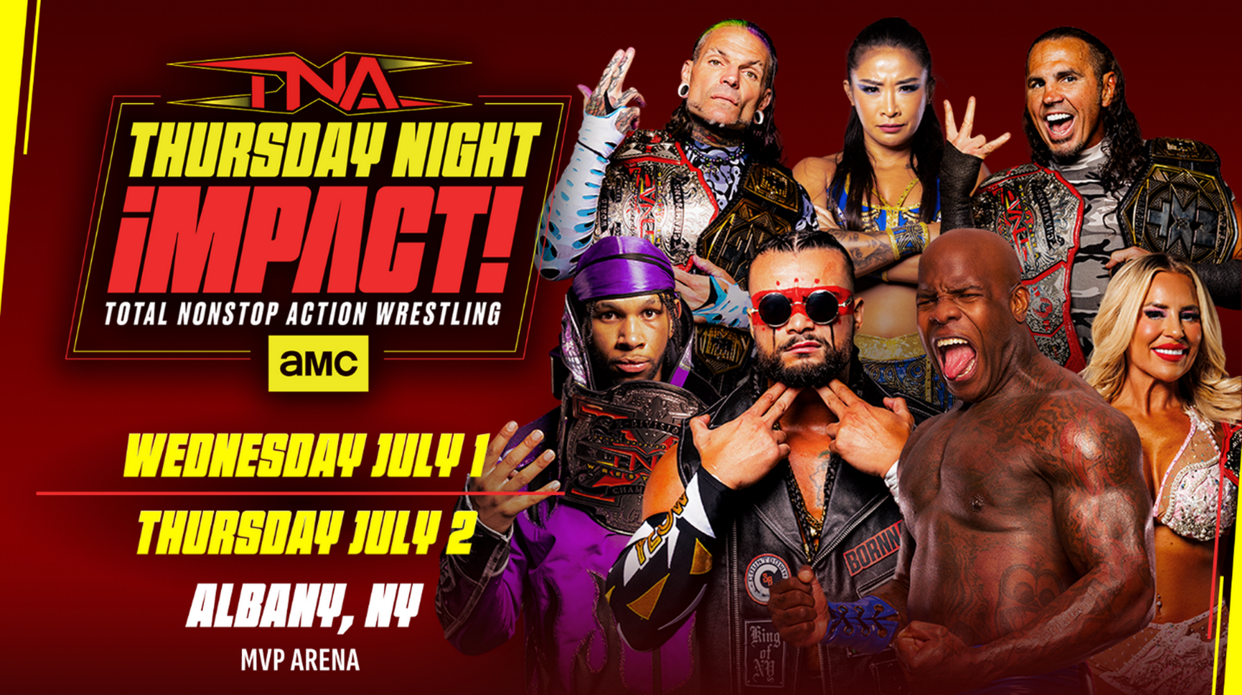TNA Wrestling Returns To Albany, New York For Two Nights of Action
