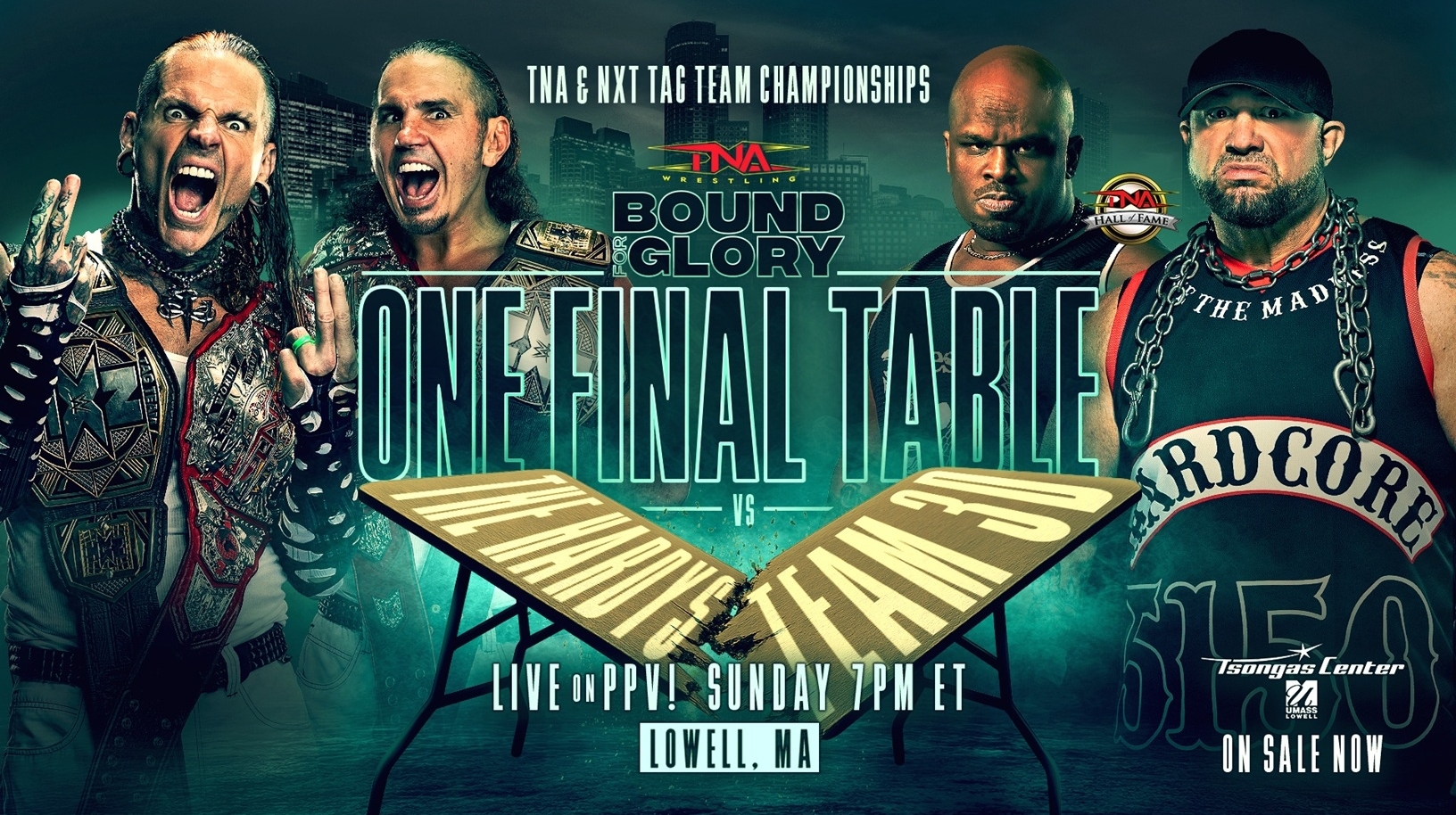 The Hardys vs. Team 3D: One Final Table for the TNA & NXT Tag Team Championships at Bound For Glory