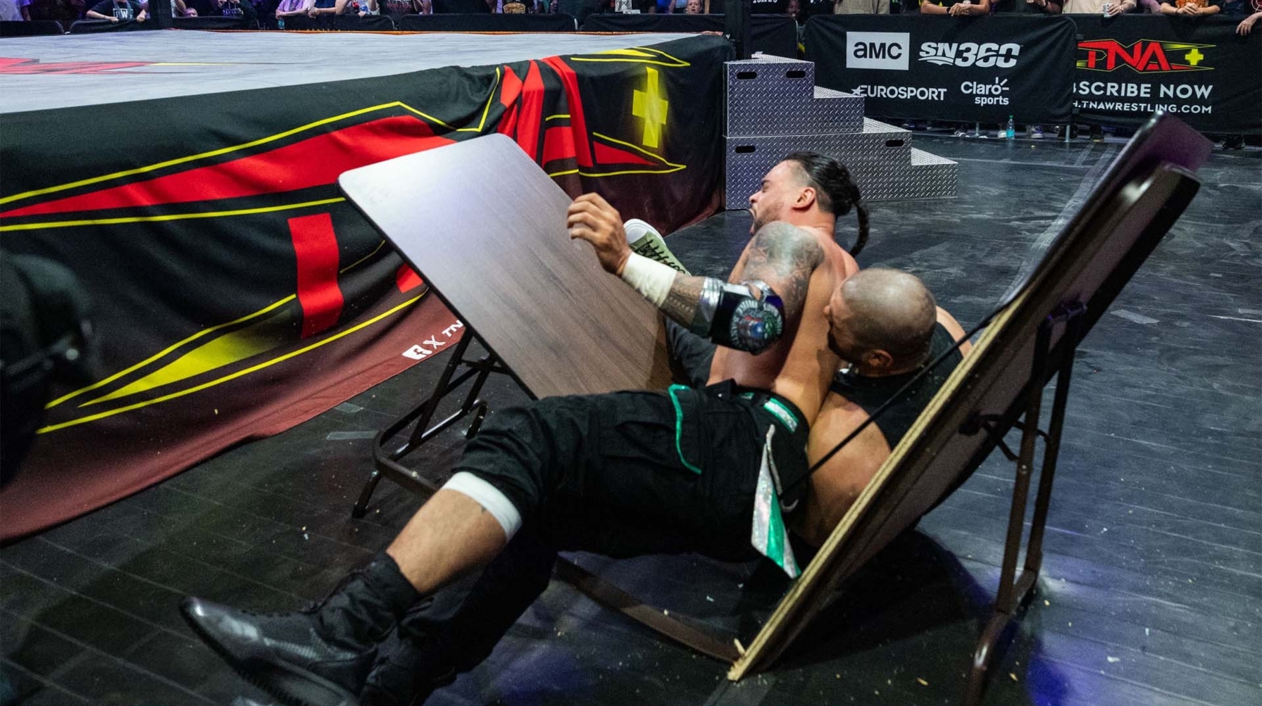 TNA World Champion Mike Santana Drives Eddie Edwards Through the Table | Sacrifice March 27, 2026