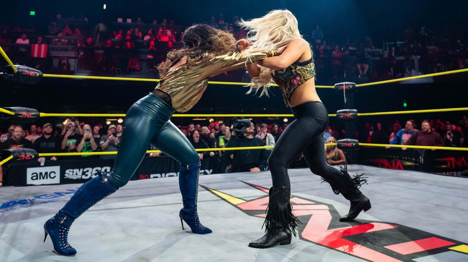 TNA Hall of Fame Legend Mickie James Attacks Ash by Elegance