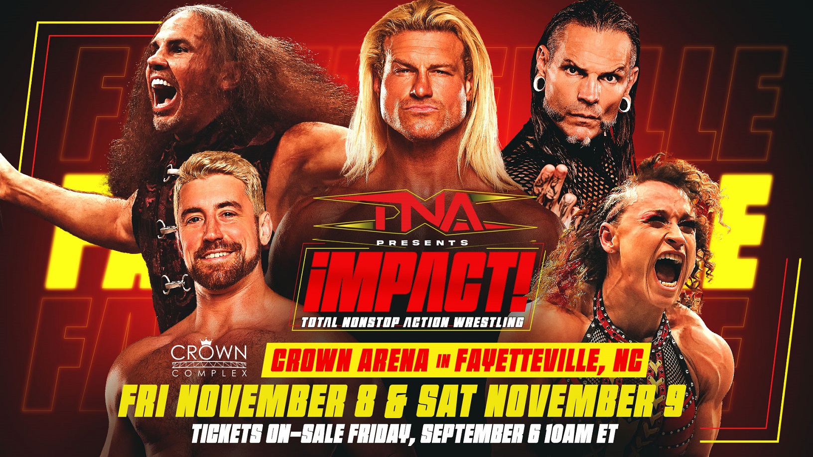 TNA Wrestling returns to Fayetteville, NC November 8-9 for two LIVE pro wrestling shows – TNA Wrestling