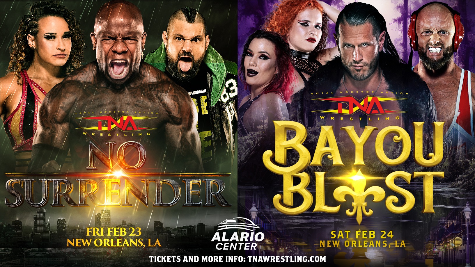 TNA Wrestling Returns To New Orleans For BacktoBack Nights Of Live