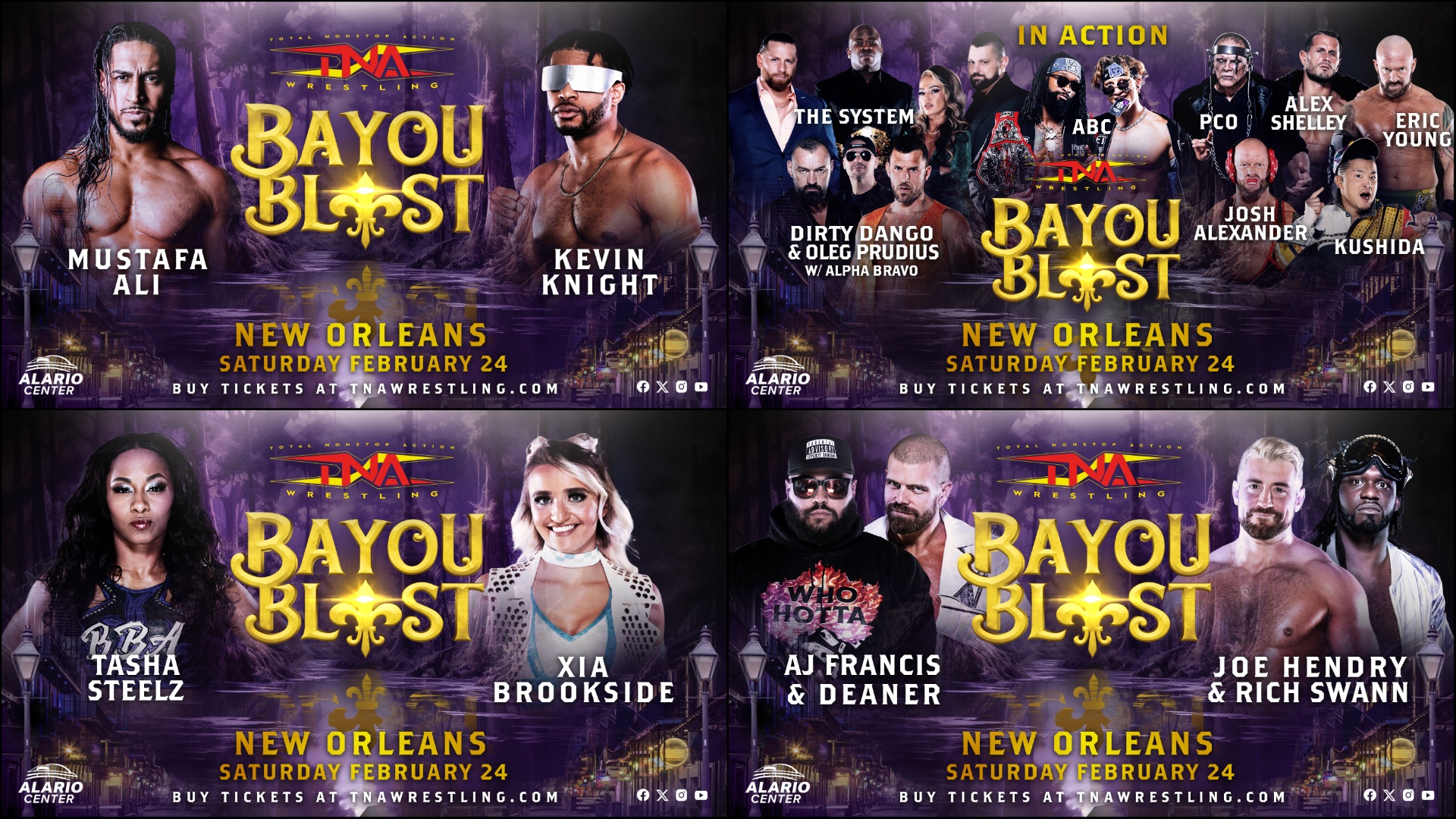 Photo of New Orleans! See Your Favorite TNA Stars in Action This Saturday at Bayou Blast – TNA Wrestling