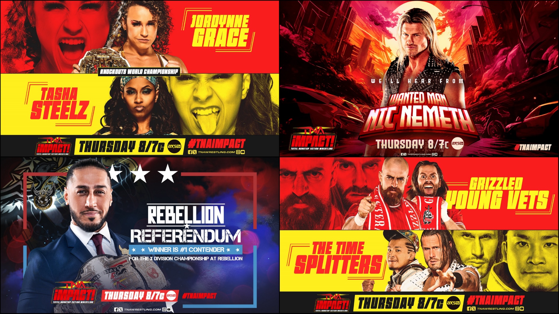 Pro Wrestling Crate Exclusive Impact Wrestling Magnet TNA 